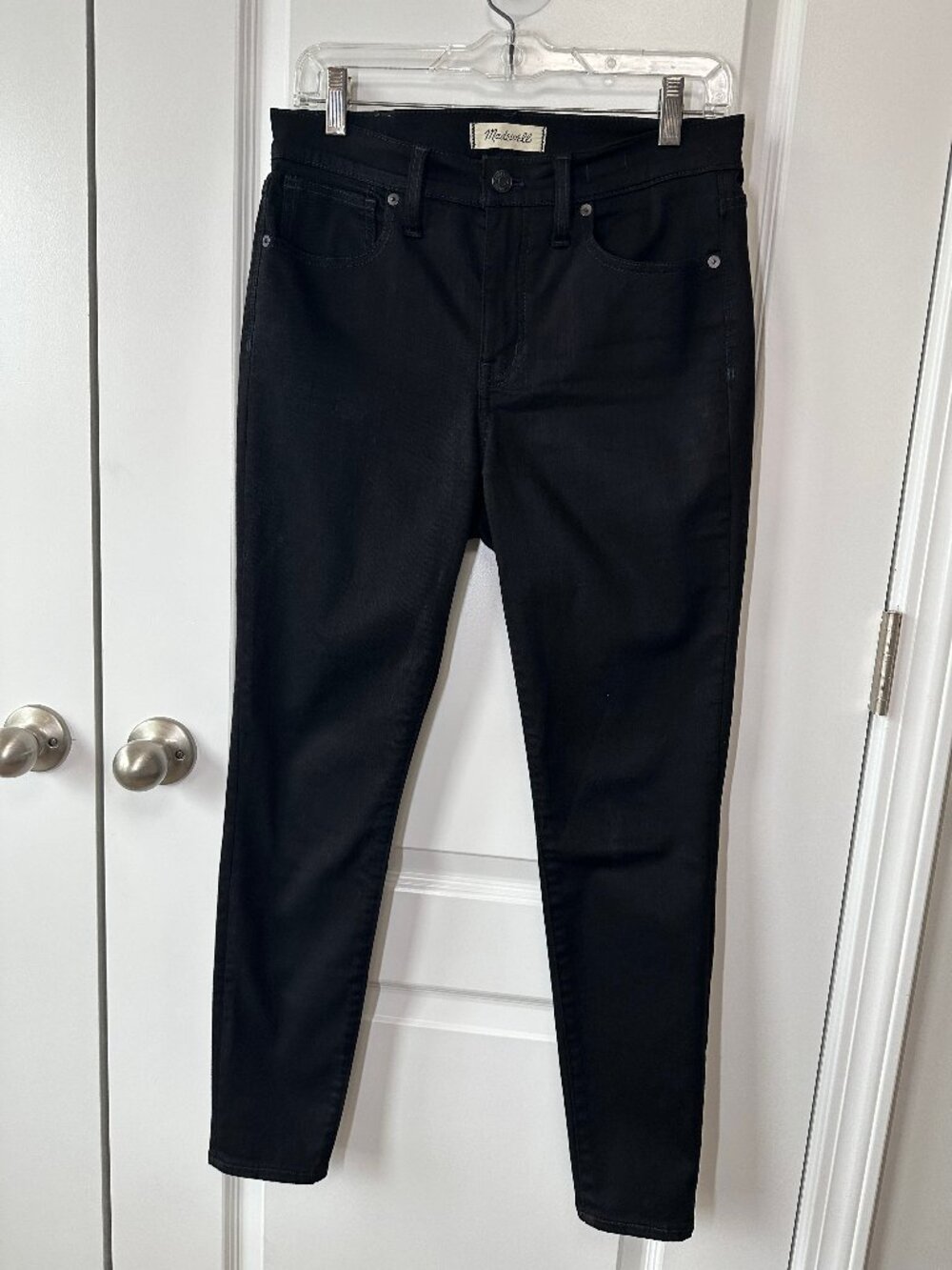 Madewell 9" High-Rise Skinny Jeans | Black | Size 29 | Classic Stretch Denim